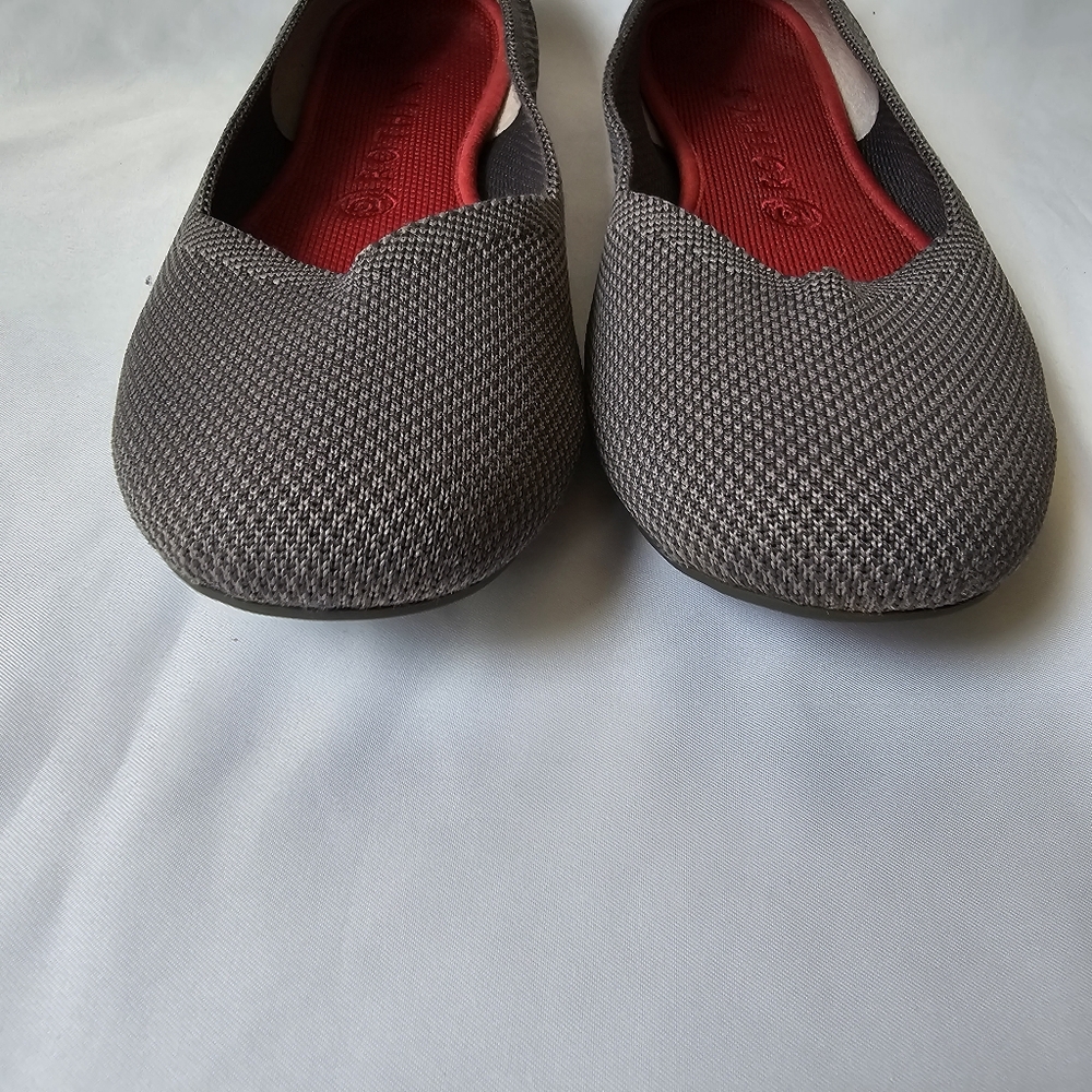 Rothy's Round Toe Ballet Flat Shoe in Charcoal Washable 9,5 - Picture 2 of 8